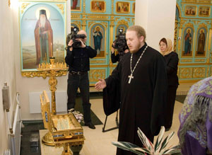 Фото, журналисты Владивостока посетили храм св. преп. Серафима Саровского