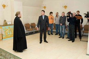 Фото, журналисты Владивостока посетили храм св. преп. Серафима Саровского