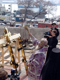 Освящение крестов