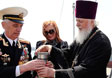 Представитель епархии принял участие в церемонии помещения в капсулу владивостокской земли и морской воды для отправки в город-герой Севастополь