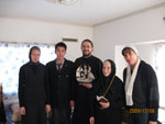 Фото, игумения Мария (Пономарева), иерей Олег, Л. М. Титова,  паломническая поездка по Японии