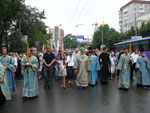 Фото. Владивосток, Албазинская и Порт-Артурская иконы Божией Матери торжественно пронесены по главным улицам города