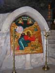 В пещере гефсиманского моления (монастырь Марии Магдалины)