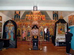 Храм Троицы в п. Врангель: вид на иконостас