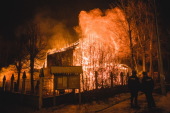 Сгорел старейший православный храм в Ивановской епархии