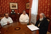 Святейший Патриарх Кирилл принял настоятеля и эконома-администратора базилики святителя Николая в Бари