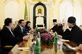 Святейший Патриарх Кирилл встретился с премьер-министром Греческой Республики Алексисом Ципрасом