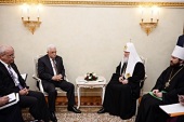 Святейший Патриарх Кирилл встретился с Президентом Государства Палестина Махмудом Аббасом