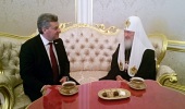 Предстоятель Русской Православной Церкви встретился с Президентом Республики Македонии Г. Ивановым