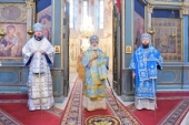 Патриарший экзарх всея Беларуси возглавил торжества по случаю праздника Казанской иконы Божией Матери в Вологодской митрополии