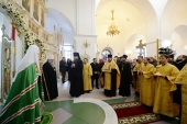 Святейший Патриарх Кирилл посетил Петропавловский собор в Салехарде