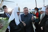 Святейший Патриарх Кирилл прибыл в Барнаул