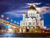 В канун праздника Воздвижения Честного и Животворящего Креста Господня Святейший Патриарх Кирилл совершил всенощное бдение в Храме Христа Спасителя в Москве