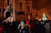 Православная молодежь Москвы поздравила Святейшего Патриарха Кирилла с праздником Рождества Христова