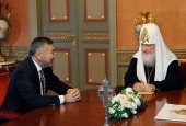 Святейший Патриарх Кирилл поздравил главу Республики Калмыкия A.M. Орлова с 55-летием со дня рождения