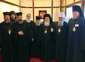 Завершилось пребывание Блаженнейшего Патриарха Иерусалимского Феофила в Русской Православной Церкви
