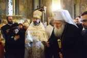 Святейший Патриарх Болгарский Неофит посетил подворье Русской Православной Церкви в Софии