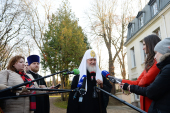 В завершение пребывания во Франции Предстоятель Русской Православной Церкви ответил на вопросы представителей СМИ