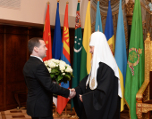 Председатель Правительства Российской Федерации Д.А. Медведев поздравил Предстоятеля Русской Православной Церкви с годовщиной интронизации
