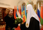 Святейший Патриарх Кирилл принял поздравления по случаю годовщины интронизации от председателя Совета Федерации и членов Правительства РФ