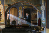 Во вторник первой седмицы Великого поста Святейший Патриарх Кирилл молился за уставным богослужением в Новоспасском ставропигиальном монастыре