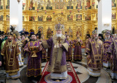 В Неделю 4-ю Великого поста Святейший Патриарх Кирилл совершил освящение храма Иверской иконы Божией Матери в Очаково-Матвеевском г. Москвы