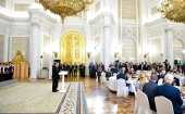 Святейший Патриарх Кирилл посетил торжественный прием в Кремле по случаю Дня Победы