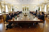 Святейший Патриарх Кирилл встретился с руководителями российских СМИ