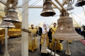 Предстоятель Русской Церкви побывал на месте строительства православного комплекса в поселке Вятский Посад