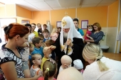 Святейший Патриарх Кирилл посетил Научно-клинический многопрофильный центр медицинской помощи матерям и детям в Орле