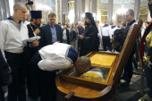 В Санкт-Петербург доставлен ковчег с честными мощами святого праведного воина Феодора Ушакова