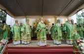 Патриарший экзарх всея Беларуси возглавил торжества по случаю дня памяти преподобной Манефы Гомельской