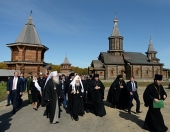 Святейший Патриарх Кирилл посетил Свято-Троицкий Трифонов Печенгский монастырь