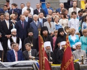Митрополит Киевский и всея Украины Онуфрий принял участие в торжествах по случаю 25-й годовщины независимости Украины