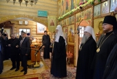 Святейший Патриарх Кирилл посетил храм преподобного Макария (Глухарева) в Горно-Алтайске