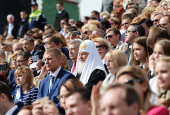 Святейший Патриарх Кирилл присутствовал на церемонии открытия Дня города Москвы на Красной площади