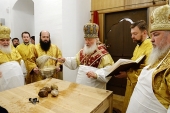 Святейший Патриарх Кирилл совершил освящение Малого собора Донского ставропигиального монастыря