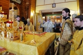 Предстоятель Русской Церкви совершил Литургию в Троицком соборе г. Анадыря