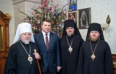 Президент Латвии поздравил митрополита Рижского Александра с Рождеством Христовым