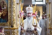 В праздник Вознесения Господня Блаженнейший митрополит Онуфрий совершил Литургию во Флоровском монастыре Киева