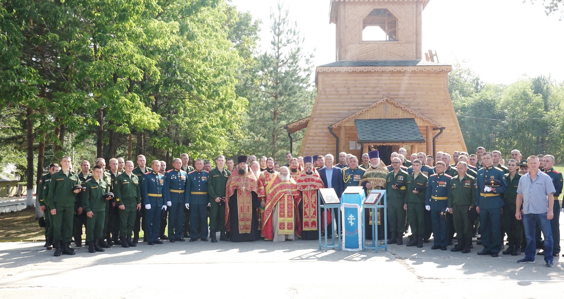 Открытие храма в честь святого Димитрия Солунского на территории базы хранения бронетанковой техники Восточного военного округа (+ Фото)
