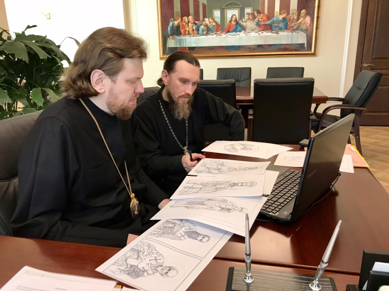 Под председательством митрополита Владимира состоялись видеоконференции, посвященные написанию икон для Спасо-Преображенского кафедрального собора