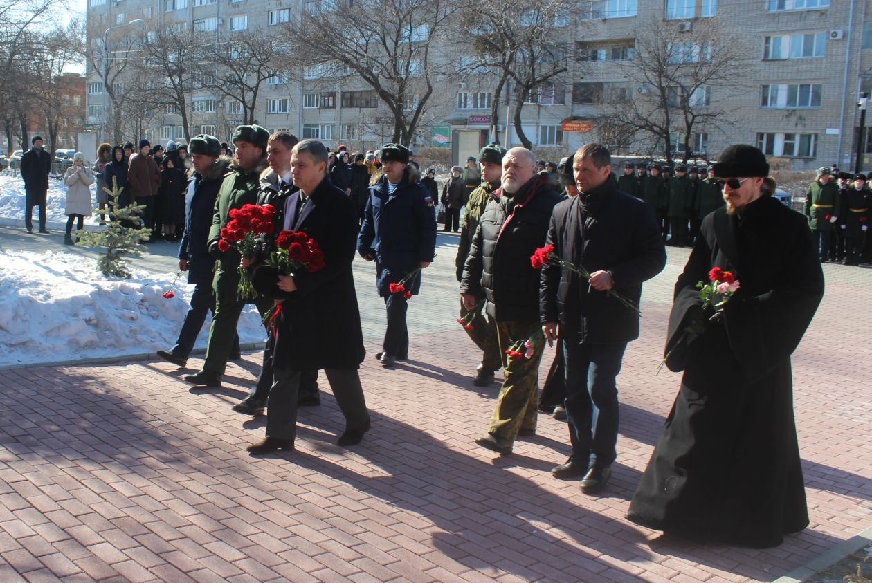 Священник принял участие в мероприятии в День памяти о россиянах исполнявших служебный долг за пределами Отечества