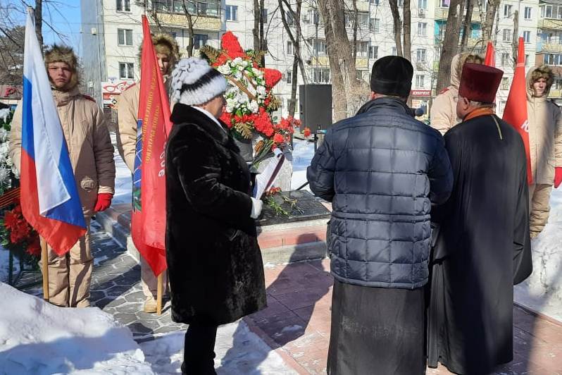 Благочинный Спасского благочиния совершил литию в День памяти о россиянах, исполнявших служебный долг за пределами Отечества
