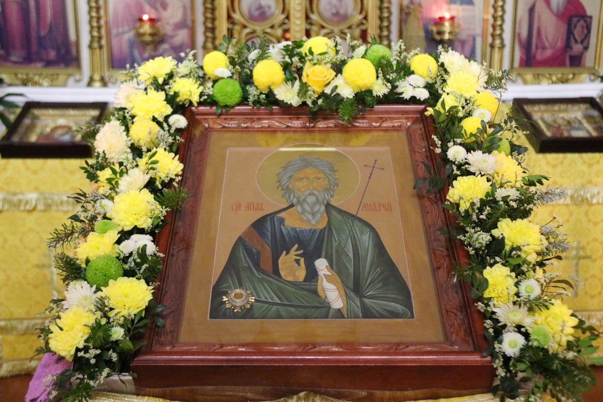 В день памяти св. апостола Андрея Первозванного, епископ Находкинский и Преображенский Николай возглавил Божественную литургию в Свято-Андреевском храме ЗАТО г. Фокино.