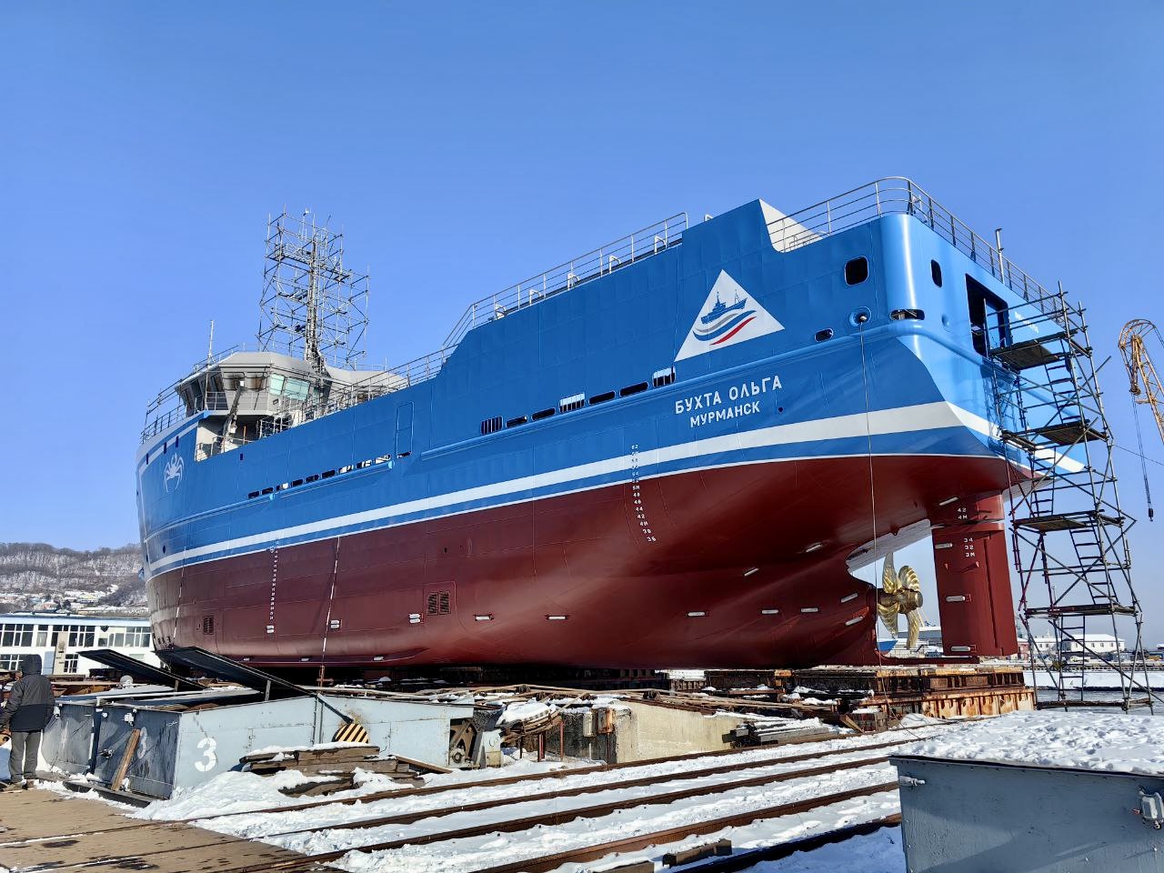 В Находке освятили седьмое краболовное судно «Бухта Ольга».
