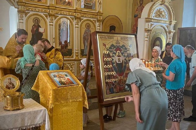 В Дальнереченске около 300 человек приложились к новой воинской иконе