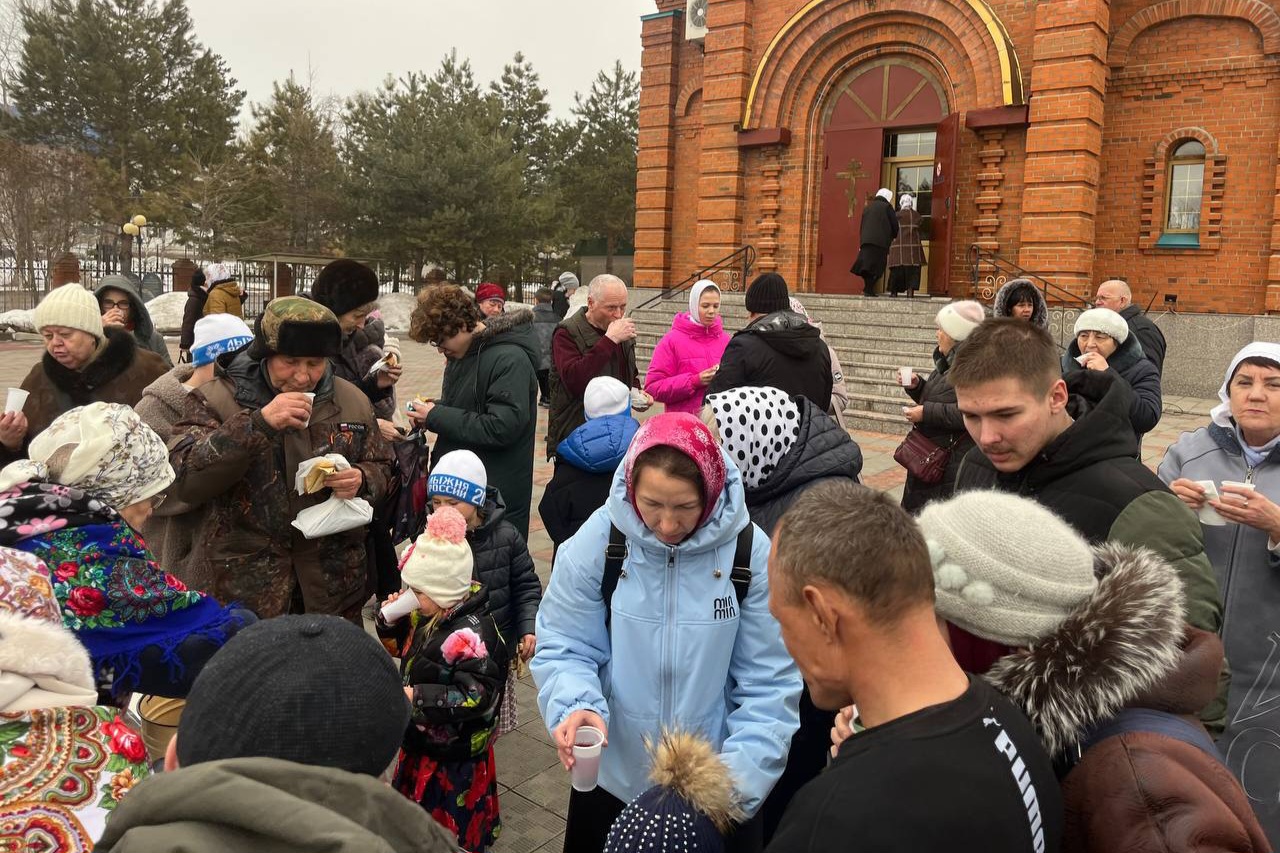 Приход храма Вознесения Господня с. Спасское отметил Масленицу