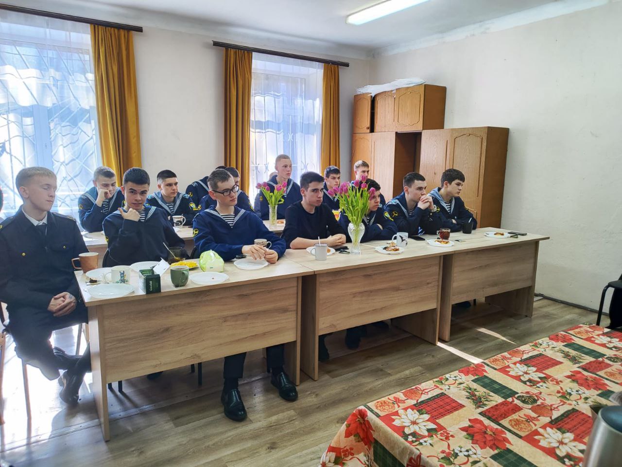 Священник рассказал курсантам о непобедимом адмирале Федоре Ушакове.