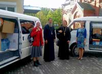 Первый транспорт с гуманитарной помощью Церкви прибыл в Чугуевку